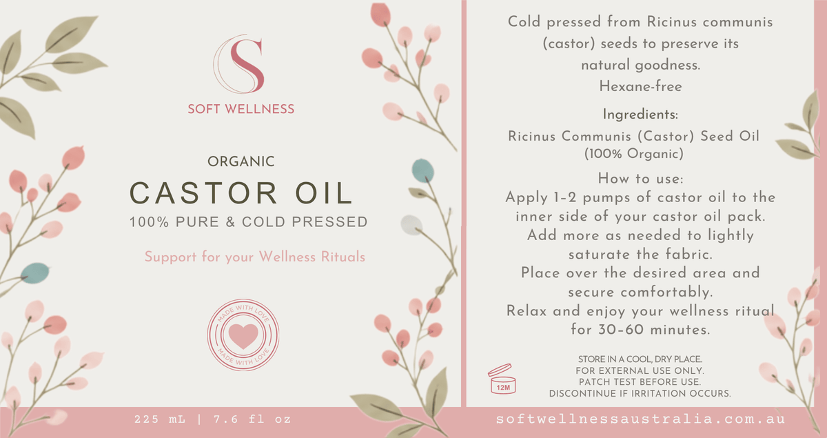 Organic Pure Castor Oil – 225ml - Soft Skin