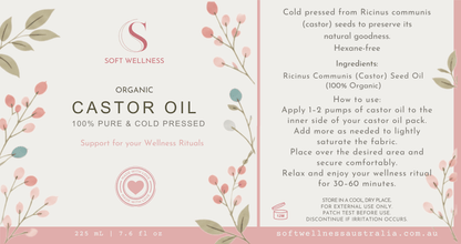 Organic Pure Castor Oil – 225ml - Soft Skin
