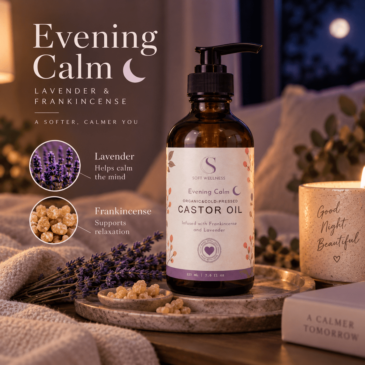 Evening Calm Castor Oil – 225ml - Soft Skin