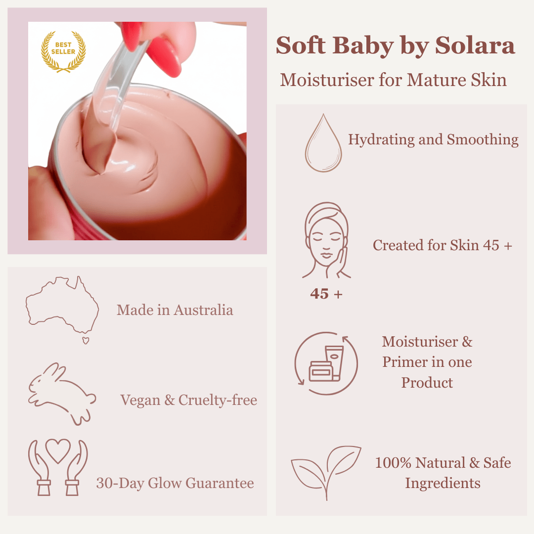 Benefits graphic for Soft Baby Moisturising Balm