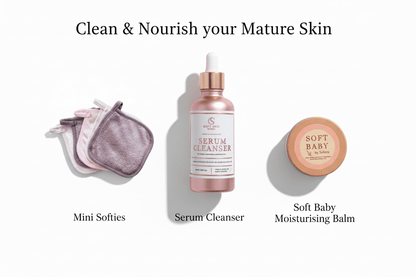 Benefits graphic for Soft Skin Serum Cleanser