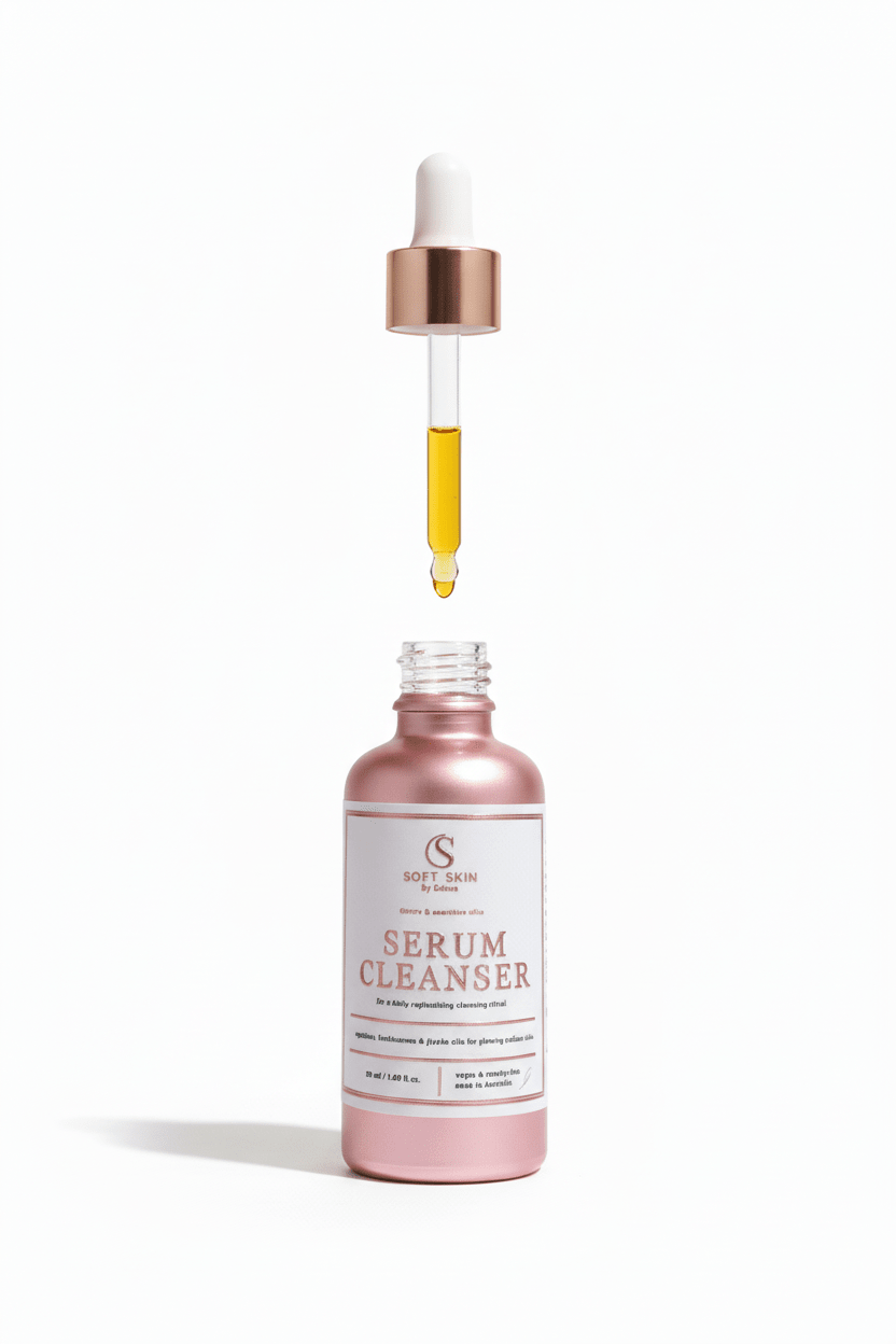 Soft Skin Serum Cleanser dropper close-up